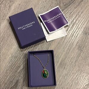 Heathergems Green Pendant Necklace